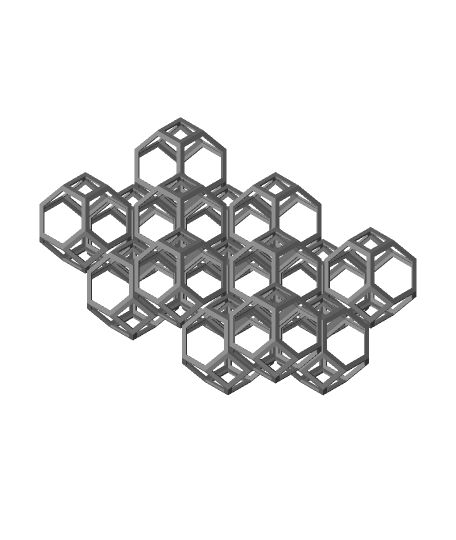 Truncated octahedra 3d model