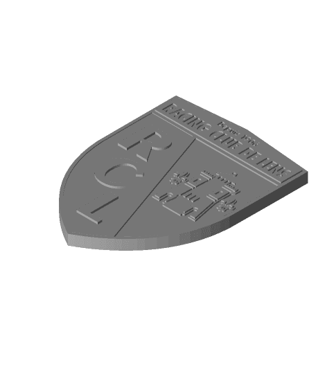 Racing CLub de Lens (RC Lens) coaster or plaque by DaddyWazzy_TheCreator full viewable 3d model