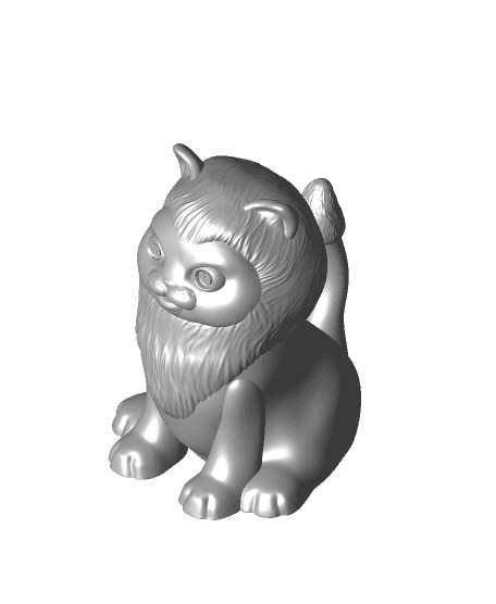 Cute Lion (Supportless) 3d model