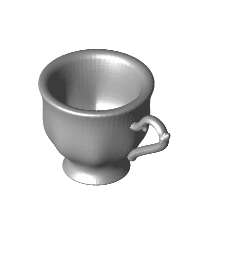 Tea Set for Remixing (Teacup and Saucer) 3d model