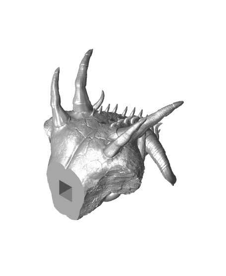 Diablo Bust (Pre-Supported) 3d model