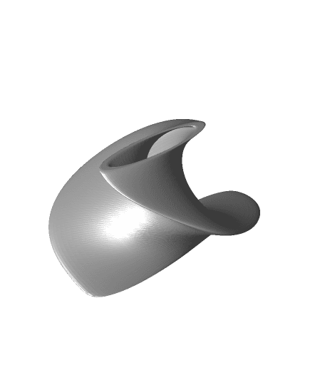 Abstract curve vase model 3d model