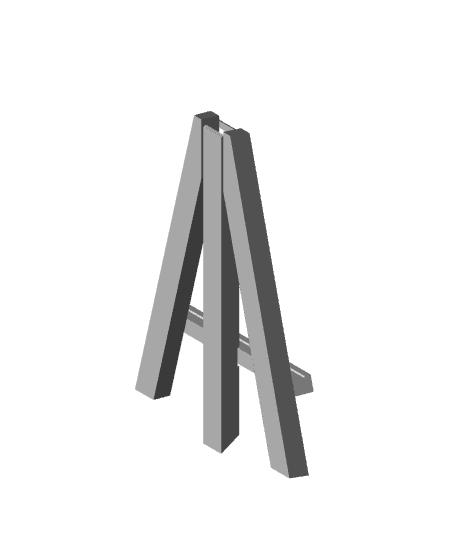 Mini Print-In-Place Articulated Easel Display Stand 3d model