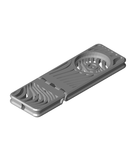Print in Place Quadlock Mag Phone Stand - Wind 3d model