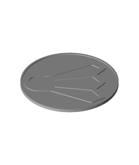 Badminton Coaster 🏸🍺 3d model