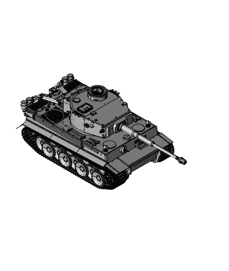 Panzer VI King TIGER I 3d model