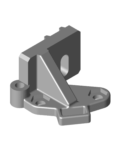 Nimble V1 and V6 mount for Creality CR-10 by Zesty.Tech full viewable 3d model