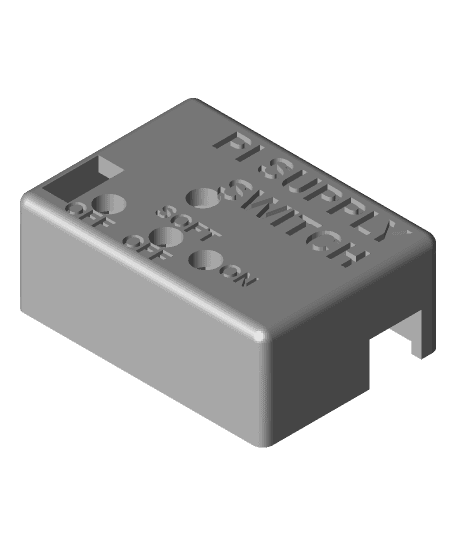 Pi Supply Switch Case 3d model