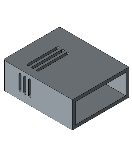 subwoofer amplifier caseing for TPA3116D2 mono low-pass subwoofer 3d model