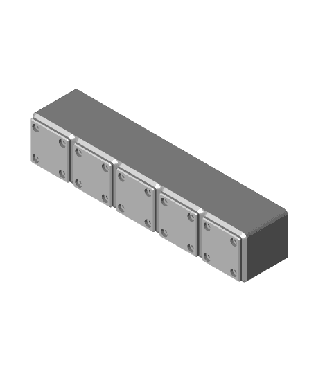 FIXED Gridfinity Divider Box 5x1x6 3-Compartment 3d model
