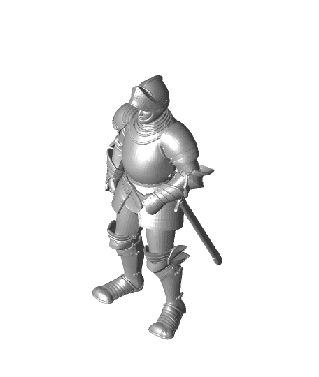 Male Knight 3d model