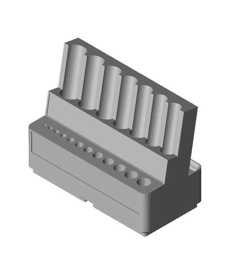 Gridfinity Drill Holders (parametric) 3d model