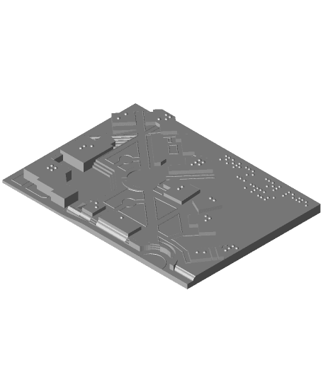 Tactile Map for the Visually impaired 3d model
