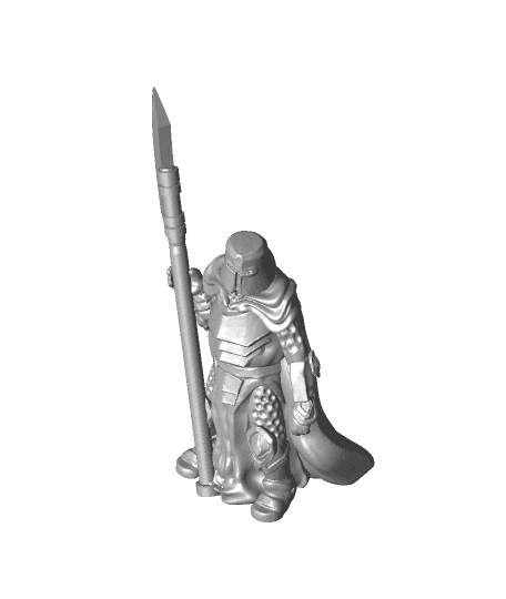 Knight_w_Polearm.stl more file on cnctag.com 3d model