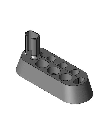 Uwell caliburn and its parts holder 3d model
