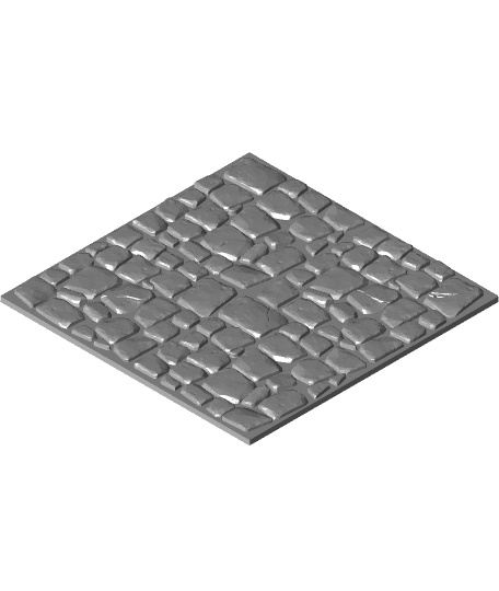 Stone floor tile 3d model