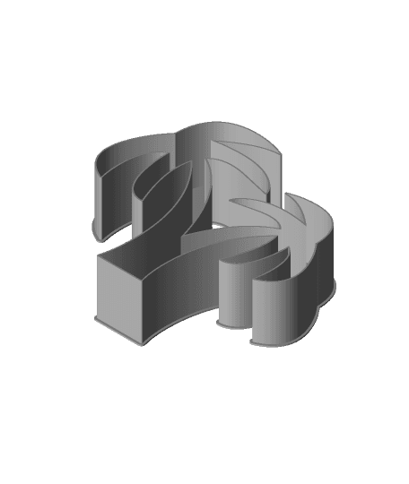 palmtree, nestable box (v2) 3d model