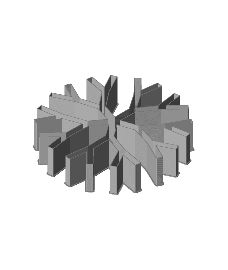 Fract5-2-2, nestable box (v2) 3d model