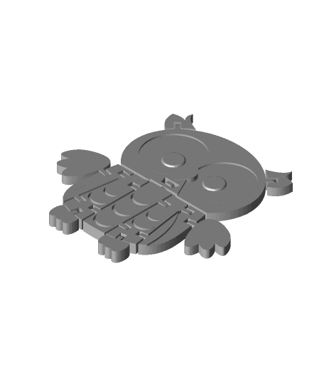 Flexi Articulated Owl 3d model