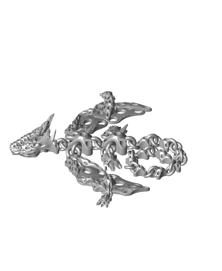 Shakaworld3d Winged Horned Small Sproket Dragon.stl 3d model
