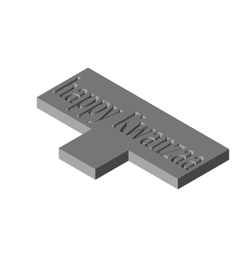 happy Kwanzaa by gerdpointmakes full viewable 3d model