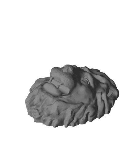 Lion Paper Holder by Emanuel Chmielowski full viewable 3d model