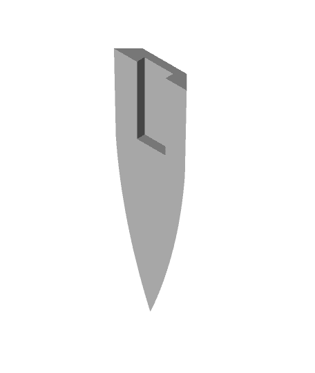 Blade tip half.stl by AtomoWorkshop full viewable 3d model