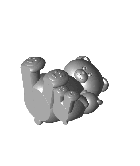 Papa and Baby Bear for Fathers day 3d model