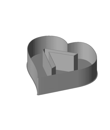 Fluffy Hearts LESS-THAN SIGN, nestable box (v3) by PPAC full viewable 3d model