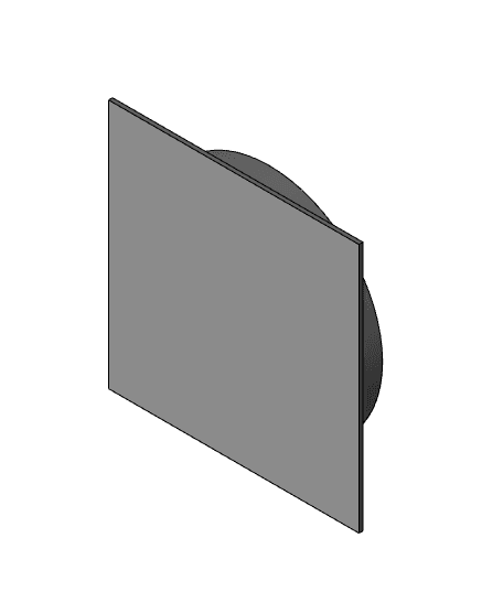 Cover for Haron International 140 x 140mm Plastic Wall Vent.step 3d model