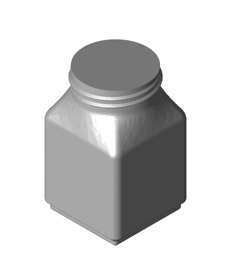 Gridfinity 1x1 Bottle - Vase Mode 3d model