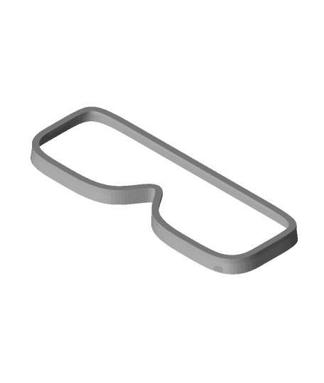 Flexible Goggles Optimised for 3DP [Print on Transparent Film Challenge] 7-size Covid-19 3d model