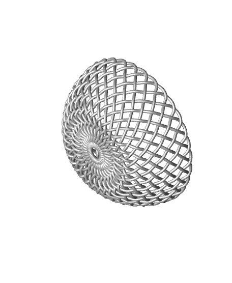 Woven Bowl - round 3d model