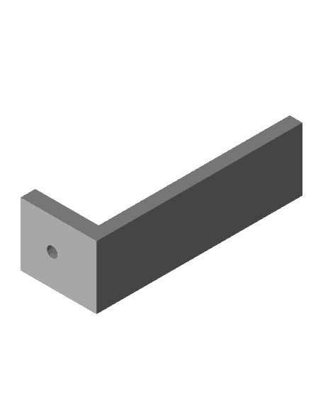 microwave wall stop bracket-65mm.stl 3d model