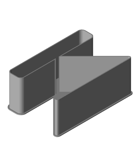 Media Icon : Back, nestable box (v1) 3d model