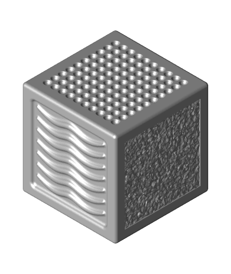 #Gift | #PDO | Tactile Texture Fidget Cube | NoahMillerDesign 3d model