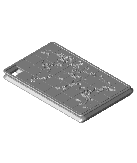 Map Sliding Puzzle 3d model