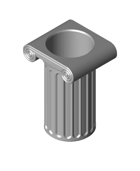 Ionic Column- Can Holder 3d model