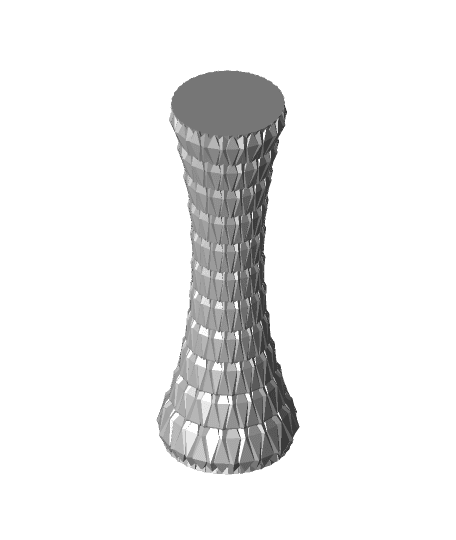 Curved Multifaceted Vase by 3dprintbunny full viewable 3d model