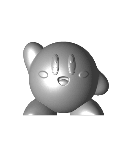 Kirby Wave - Kirby's Adventure - Fan Art by printedobsession full viewable 3d model