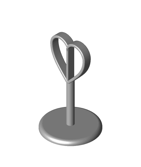 Valentine Heart on Stand by Kwgragsie full viewable 3d model