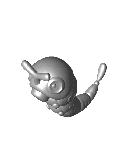 Caterpie (Pokemon) by ChaosCoreTech full viewable 3d model