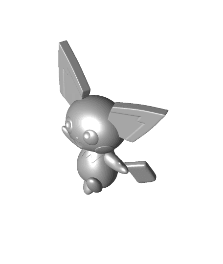 Pichu (Pokemon) by ChaosCoreTech full viewable 3d model