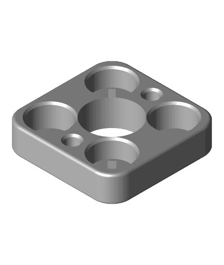 Z Axis Anti Wobble Nut for 8x3mm magnets 3d model