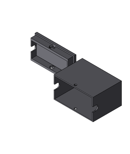 4-pin Rocker switch enclosure 3d model