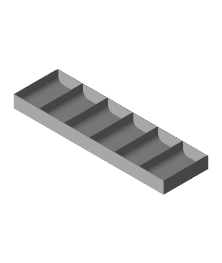 Huot style endmill organizer trays 3d model