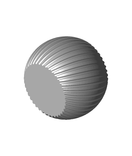 Sphere Planter Striped, Vase Mode, Slimprint 3d model