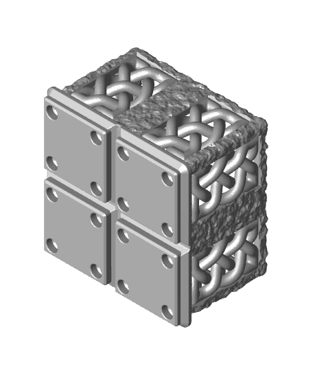 Celtic Knot Gridfinity Bin 2x2 Standard 3d model