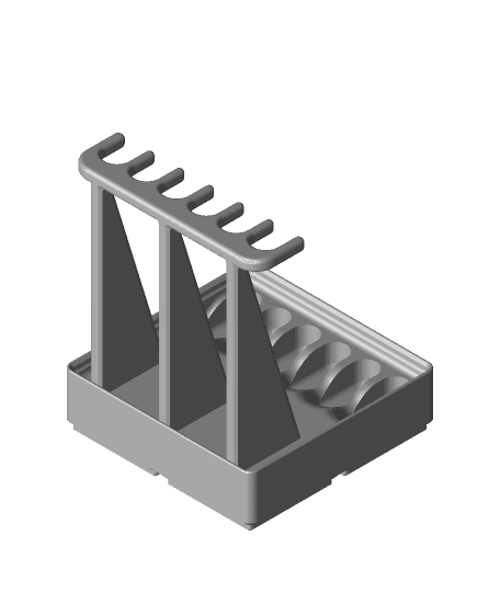 Gridfinity Pick + Tweezer Racks 3d model