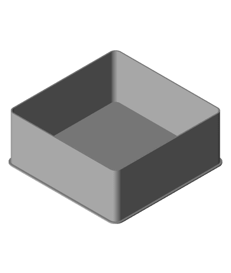 Media Icon : Stop, nestable box (v1) 3d model